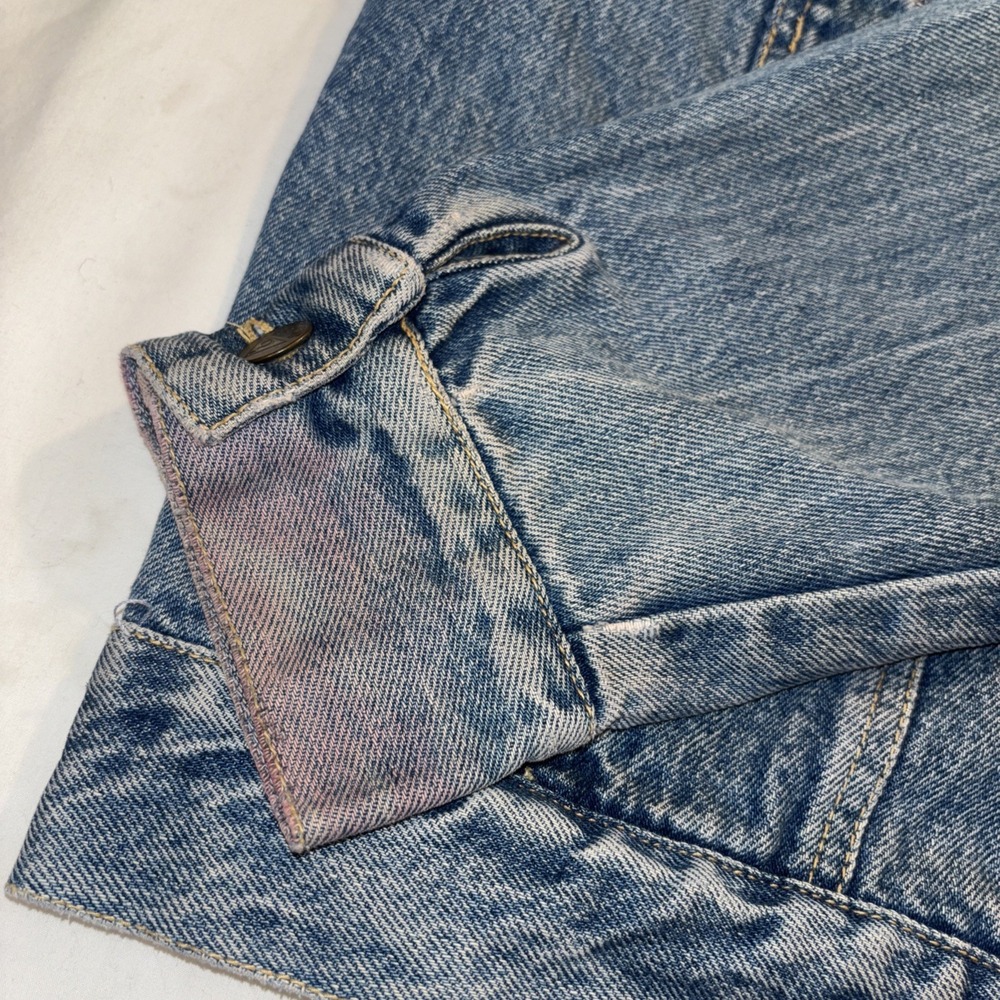 Vintage Guess Denim Jean Jacket Georges Marciano Design USA Size L 80's Seephoto - Picture 11 of 11